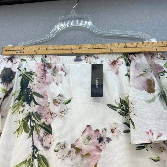 Lulus Dress Women's Large NWT Dream of You Ivory Off-The-Shoulder Mini Shift - Picture 5 of 11